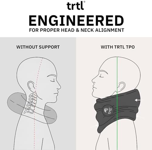 trtl Pillow - Scientifically Proven, Super Soft Neck Support Travel Pillow for Airplanes - Lightweight and Machine Washable - Ergonomic Design for Traveling on Flights, Cars, and Trains - Coral - Image 8