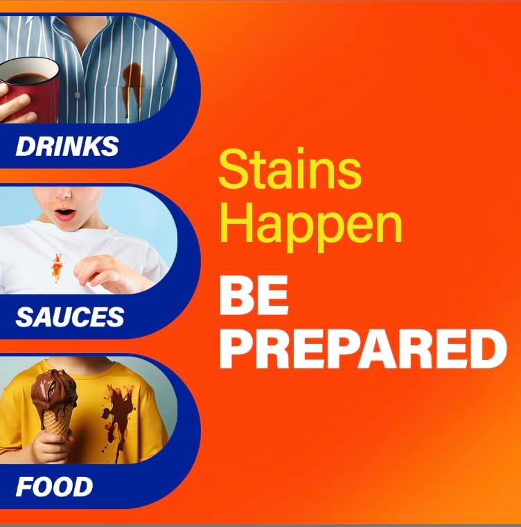 Tide Pen Stain Remover for Clothes, To Go Pen, Instant Stain Remover Pen & Spot Cleaner, Portable & Travel-Friendly, Works on Food & Drink Stains, Fits in Purses & Bags, 3 Count (Pack of 2) - Image 5