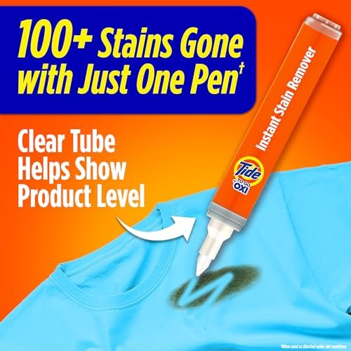 Tide Stain Remover for Clothes, Tide To Go Pen, Instant Stain & Spot Remover for Clothes, Travel & Pocket Size, 5 Count (Pack of 1) (Packaging May Vary) - Image 2