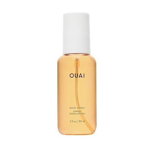 OUAI Travel Size Wave Spray - Texture Spray for Hair with Coconut Oil and Rice Protein - Adds Texture, Volume & Shine for Beach Waves - Paraben Free, Safe for Color & Keratin-Treated Hair (3 fl oz)