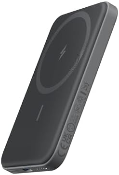 Anker 621 Magnetic Portable Charger (MagGo), 5,000mAh Wireless Power Bank with USB-C Cable, Magsafe-Compatible Battery Pack for iPhone 16/15/14/13/12 Series