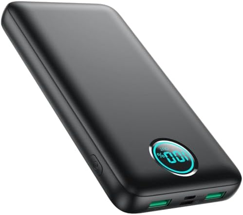 Portable Charger 30,800mAh Power Bank,25W PD QC 4.0 Fast Charging Portable Phone Charger with Tri-Outputs,LCD Display USB C Travel Essentials Battery Pack for iPhone 17/16/15/14,Android Samsung etc