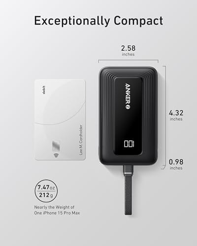 Anker Zolo Power Bank (2025 Upgraded Version), 20,000mAh 30W High-Speed Portable Charger with Built-in USB-C Cable, Battery Pack for iPhone 17/16 / 15 Series, Galaxy, and More - Image 7