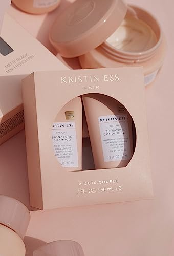 Kristin Ess Signature Travel Size Salon Shampoo + Conditioner Set for Moisture, Softness + Shine - Anti Frizz + Lightly Clarifying - Sulfate Free, Vegan + Safe for Color Treated Hair - Mini Travel Set - Image 4