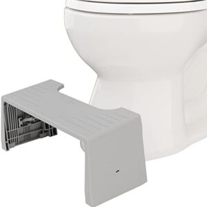 Squatty Potty Porta Traveler Foldable Toilet Stool for Travel, 7" Height, Gray