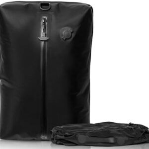 BAGAIL TPU Vacuum Bag for Travel, Reusable Compression Bag with IPX8 Waterproof Zipper, Save Space for Suitcase, Backpack and Carry on (Black, ExtraLarge, No Pump)