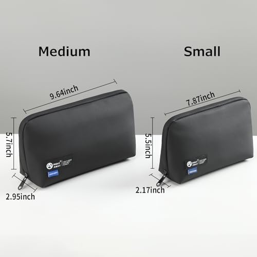 RIGHT AWAY Travel Tech Pouch，Waterproof Cord Case，Electronics Organizer Travel Case，Cable Organizer Storage Bag For Phone, Charger, Accessories(BLACK) - Image 5