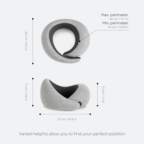 Ostrichpillow Go Neck Pillow, Travel Pillows for Airplanes, Premium Memory Foam Travel Pillow, 360º Ergonomic Design, Asymmetrical Sides, Travel Bag Included, Washable Modal Cover - Image 5