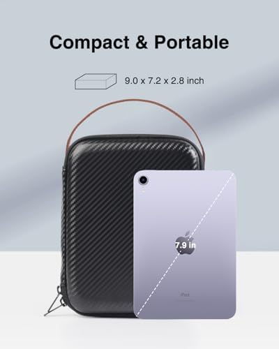 Luxtude Electronics Organizer Travel Case for Chargers and Cords, Hard Case for Electronics, Portable Tech Bag, Travel Essentials for Chargers/Mouse/USB Drives/SD Cards, Tech Gifts - Image 6