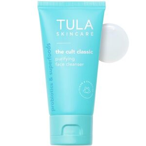 TULA Skin Care Cult Classic Purifying Face Cleanser - Gentle and Effective Face Wash, Makeup Remover, Nourishing and Hydrating