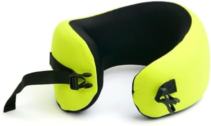 C CUSHION LAB Travel Pillow, Award-Winning Patented Ergonomic Design for Chin & Neck Support Memory Foam Neck Pillow, Compact Airplane Pillow for Traveling, Flight, Car (Spark, Medium) - Image 2