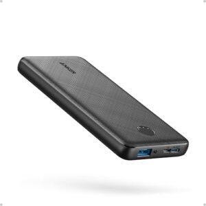 Anker Power Bank(PowerCore 10K), Compact Travel-Ready 10,000mAh Battery Pack with PowerIQ Charging Technology, 5V/3A High-Speed Charging for iPhone, iPad,and More (1, Black)