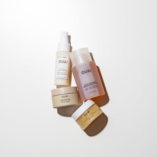 OUAI Travel Kit - Includes Travel Size Leave In Conditioner, Detox Shampoo, Fine to Medium Hair Mask, Scalp & Body Scrub (4 Count) - Image 3