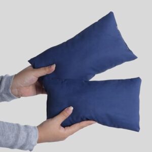 Marrywindix Tiny Pillow 2 Pack Small Decorative Pillow 9.5 x 5.5 in Travel Pillows Soft Pet Pillow for Camping Travel Sleeping Bed Sofa Neck Knee Wrist Support
