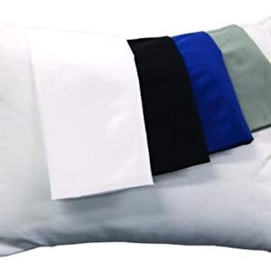 AllerEase Ultra Soft Advanced Allergy Protection Machine Washable Durable Zippered Travel Pillow Protector Size 14" x 20" Size Navy