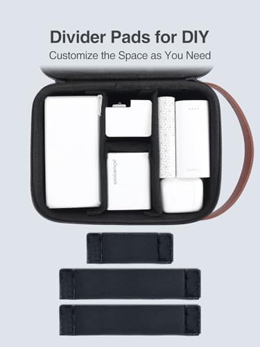 Luxtude Electronics Organizer Travel Case for Chargers and Cords, Hard Case for Electronics, Portable Tech Bag, Travel Essentials for Chargers/Mouse/USB Drives/SD Cards, Tech Gifts - Image 5