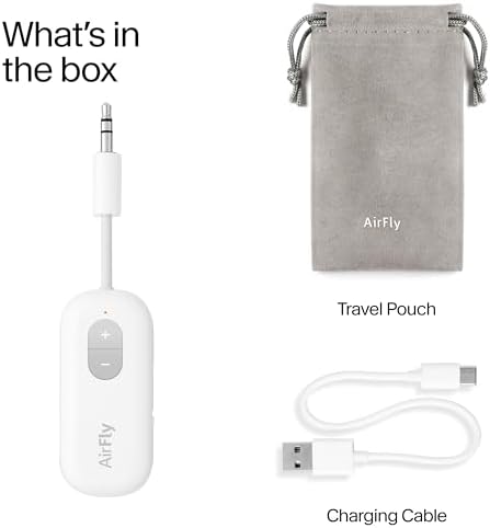 Twelve South AirFly SE | Bluetooth Wireless Audio Transmitter Adapter for AirPods/Headphones, 20+ Hr Battery, Works with 3.5mm aux Jacks on Airplanes, TVs, Gym Equipment, and Travel - Image 9