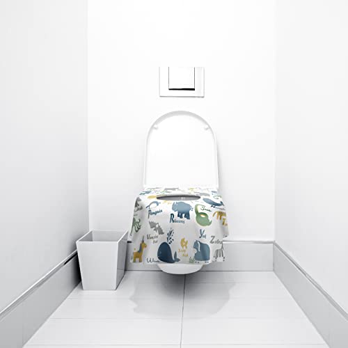 Blissful Diary 20 Pcs Toilet Seat Covers Disposable for Toddlers & Adults, Extra Large Waterproof, Portable Package for Travel, Kids Potty Training - Image 8