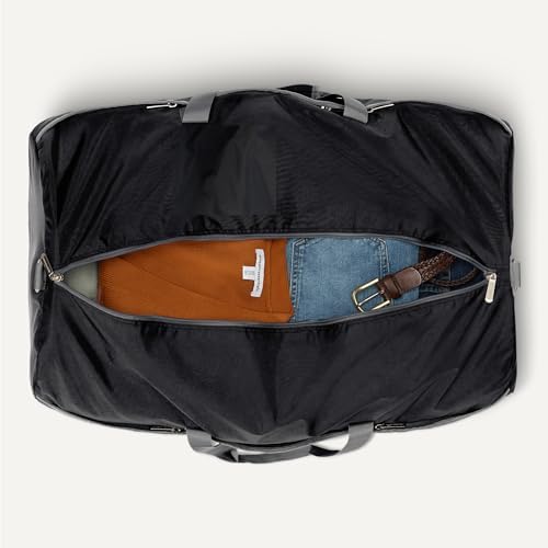 Amazon Essentials Extra Large Foldable Nylon Duffel Bag for Travel/Storage with Zippered Pockets, 32.4", 150L, 50-LBS Capacity, Black (Previously Amazon Basics) - Image 4