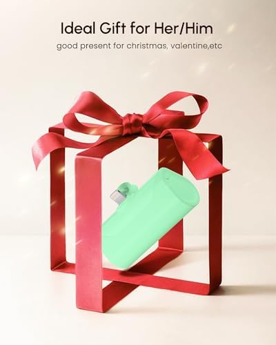 Lightweight Green Portable Battery Pack Charger for iPhone 14 Pro Max, 4800mah Power Bank Compatible with iPhone 12 Pro, Compact Mobile Charger for iPhone XS/XR/SE/6S/7/8/11 Series - Image 7