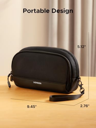 UGREEN Electronics Organizer Travel Case Bag Multifunctional Organizer Carrying Case for Cables, Cord, SD Card, Earbuds, Charger, USB Adapter, Electronic Accessories Medium Size - Image 6