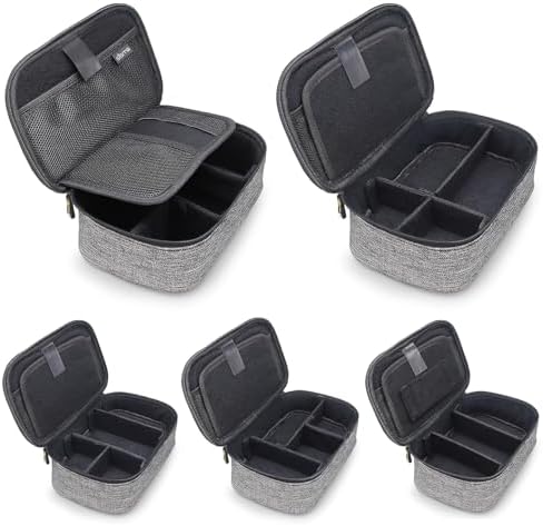 sisma Travel Electronics Organizer Small Carrying Case for Cables Phone Chargers USB Plugs Power Cords Earbuds Adapter Tech Accessories Pouch -Grey - Image 3