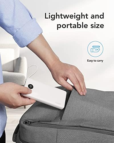 VRURC Portable Charger Power Bank, USB C Battery Pack 10000mAh,5 Outputs 2 Inputs Pocket Travel Charging Bank Built-in Cables for iPhone 17 Pro 17 16 15 14 13,Samsung,Android-White(1 Pack) - Image 8