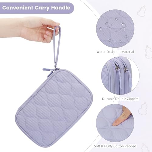 Skycase Tech Pouch - Lightweight Electronics Organizer Travel Case, Double Layers Cable Organizer, All-in-One Storage Bag for Charger, Cord, Phone, Flash Drive, Accessories - Image 6