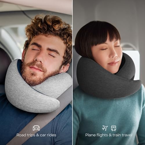 Ostrichpillow Go Neck Pillow, Travel Pillows for Airplanes, Premium Memory Foam Travel Pillow, 360º Ergonomic Design, Asymmetrical Sides, Travel Bag Included, Washable Modal Cover - Image 6