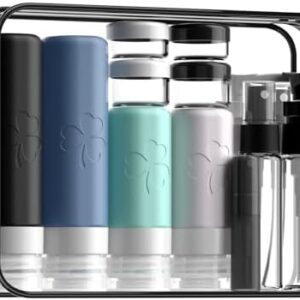 INSFIT 23 Pack Travel Bottles for Toiletries, TSA Approved Silicone Travel Size Toiletries with Toiletry Bag, BPA Free Leak Proof Refillable Travel Essentials for Liquids Shampoo Conditioner Lotion