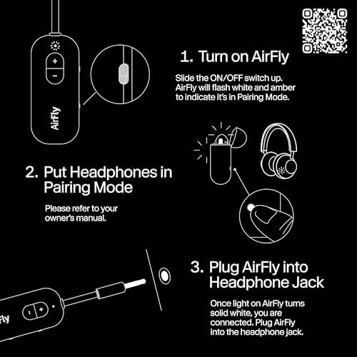 Twelve South AirFly SE | Bluetooth Wireless Audio Transmitter Adapter for AirPods/Headphones, 20+ Hr Battery, Works with 3.5mm aux Jacks on Airplanes, TVs, Gym Equipment, and Travel - Image 10
