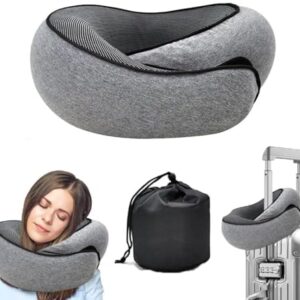WEERSHUN Travel Pillows for Airplanes,2024 New Travel Pillow,Travel Neck Pillow Airplane Memory Foam Travel Pillow Neck Pillow for Traveling Suitable for Airplanes,Offices and Cars