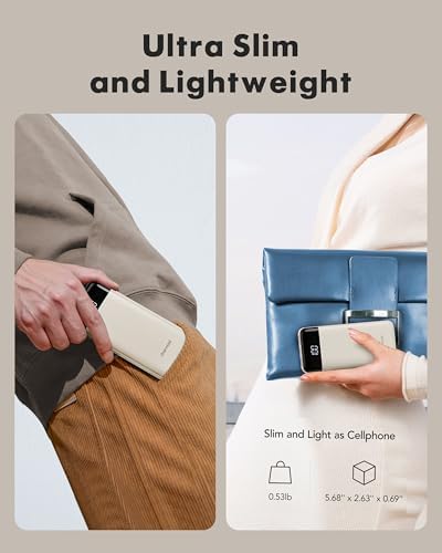 charmast Portable Charger with Built in Cables, Power Bank with Cords Wires, Slim 10000mAh Travel Battery Pack 6 Outputs 3 Inputs 3A Fast Charging for Samsung Google Pixel LG Moto iPhone iPad - Image 5