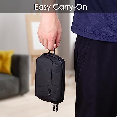 DDgro Mini Electronics Travel Organizer Pouch, Small Storage Case for Cable/Charger & Cords/Tech Essentials (Black-Mini) - Image 4