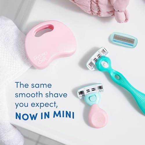 Schick Hydro Silk Mini Razor for Women | Womens Razors for Shaving, Travel Size Toiletries, 5-Blade Travel Razor, Includes 1 Mini Handle, 1 Refill & 1 Case - Image 10