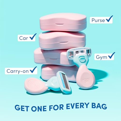 Schick Hydro Silk Mini Razor for Women | Womens Razors for Shaving, Travel Size Toiletries, 5-Blade Travel Razor, Includes 1 Mini Handle, 1 Refill & 1 Case - Image 9