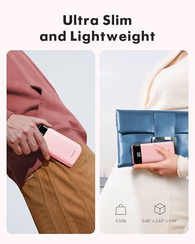 Charmast Portable Charger with Built in Cables, Power Bank with Cords Wires, Slim 10000mAh Travel Battery Pack 6 Outputs 3 Inputs 3A Fast Charging for Samsung Google Pixel LG Moto iPhone iPad - Image 5