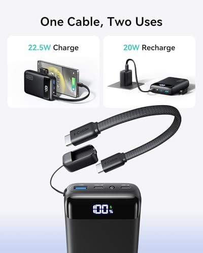 INIU Portable Charger, Smallest 22.5W 20000mAh USB C in & Out Power Bank Fast Charging, PD 3.0+QC 4.0 LED Display Phone Battery Pack Compatible with iPhone 17 16 15 14 Pro Samsung S24 Google iPad etc - Image 7