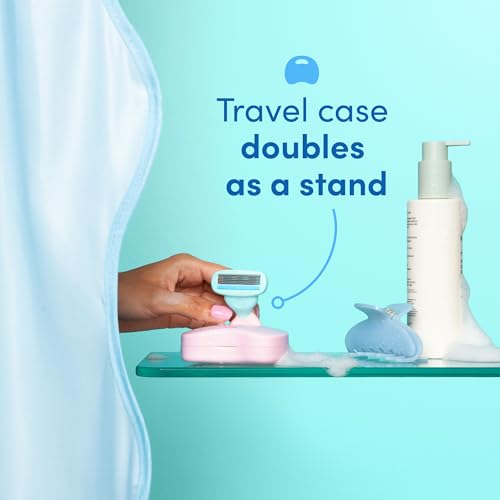 Schick Hydro Silk Mini Razor for Women | Womens Razors for Shaving, Travel Size Toiletries, 5-Blade Travel Razor, Includes 1 Mini Handle, 1 Refill & 1 Case - Image 3