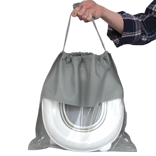 Nuby On-The-Go Portable Potty Seat - Travel Toilet Seat for Boys and Girls 18+ Months - Includes Storage Bag and Disposable Potty Liners - Toddler Travel Essentials - Toddler Potty Training Toilet - Image 4