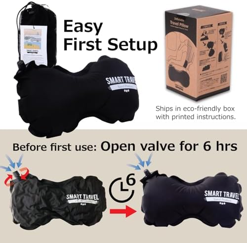 SmartTravel Travel Products Inflatable Travel Lumbar Pillow for Airplane Seat – Adjustable Lower Back Support Cushion for Long Flights - Image 7