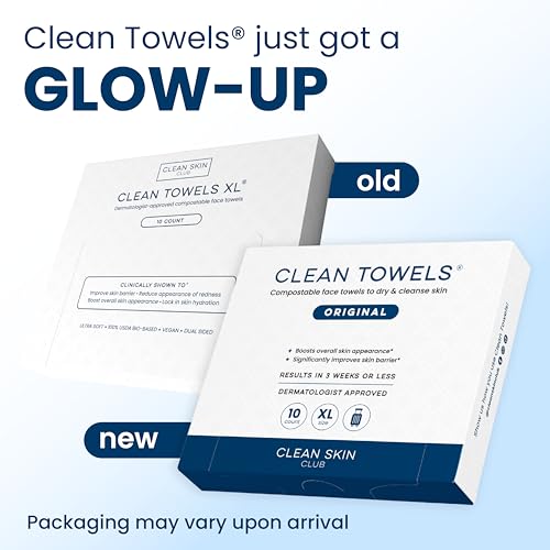 Clean Skin Club Clean Towels XL®, Travel Pack 100% USDA Biobased Disposable Face Towel, Eczema Association Accepted,Dry Wipes, TSA-Approved Travel Essential, 3 Packs, 30 ct Total - Image 3