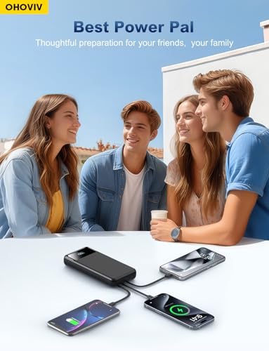 Portable Charger Power Bank 50000mAh Battery Pack, 22.5W Fast Charging PowerBank with Built in Cables,Travel Camping Essential USB-C Portable Phone Charger for iPhone Samsung Pixel Android iPad - Image 5