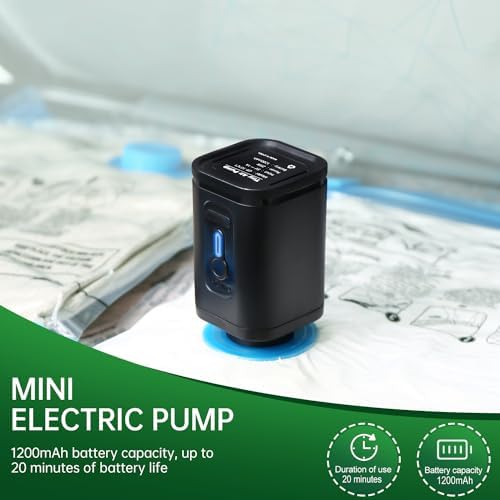 BRODI 10 Combo Pack Travel Vacuum Bags with Pump - Space Saver & Travel Essentials, Clothing & Luggage Vacuum Seal Bags - Image 5