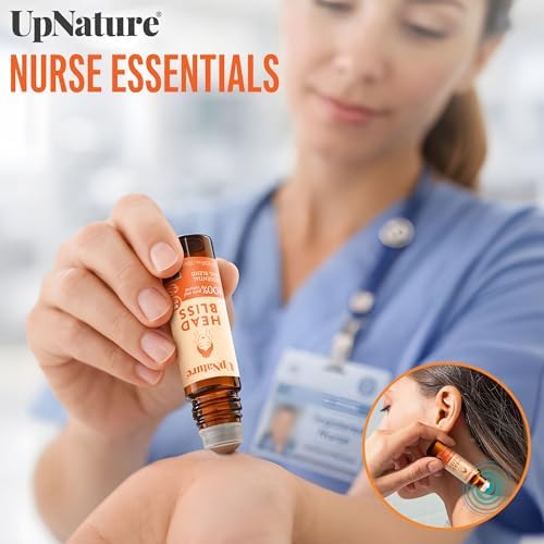 UpNature Head Bliss Essential Oil Roll On - Soothing Migraine Comfort Aromatherapy with Instant Cooling Effect - Nurse Essentials Gifts Roller - Image 4