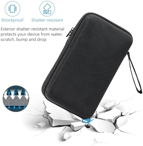 ProCase Large Hard Travel Electronic Organizer Case for MacBook Power Adapter Chargers Cables Tech Organizer Hard Drive USB Flash Disk SD Card Portable Electronics Accessories Bag -Black - Image 6