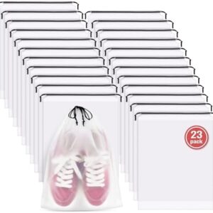 23 Pack Shoe Bags for Travel, 11.8" x 15.7" Waterproof Travel Shoe Bags for Packing,Large Travel Bag for Shoes, Storage Bags Travel Essentials Men for and Women