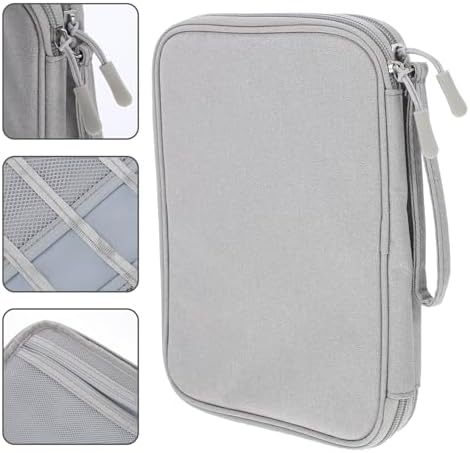 MERRYHAPY Hard Drive Storage Bag Cable Management Case Electronics Accessory Organizer Large Gray Travel Cord Organizer for Tech Accessories - Image 9