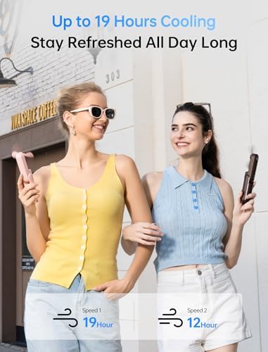 JISULIFE Handheld Mini Fan, 3 IN 1 USB Rechargeable Portable Fan [12-19 Working Hours] with Power Bank, Flashlight, Pocket Design for Travel/Summer/Concerts/Lash, Gifts for Women (Pink) - Image 3