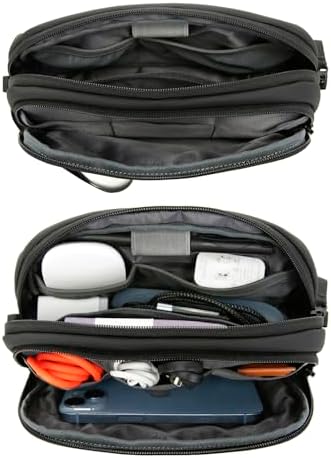 BANGE Electronics Organizer Travel Case, Water Resistant Travel Bag, Tech Pouch Accessories Organizer for Cable,Cord, Phone, Cables, USB Flash Drive, Daily Items - Image 2